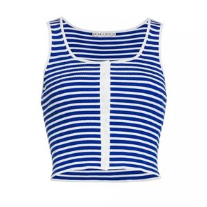 Alice+Olivia Striped Crop Top